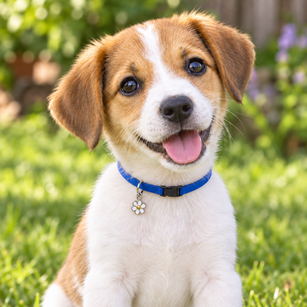 Li'l Pals Dog Collars with Flower Tag