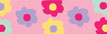 Li'l Pals Dog Harness - Pink Daisy Multi Pattern