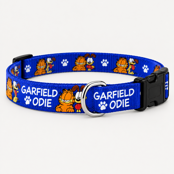 Garfield & Odie Dog Collar with Tuff Buckle