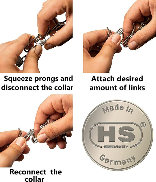 Genuine Herm Sprenger Pinch Collar Extra Links (Set of 3)
