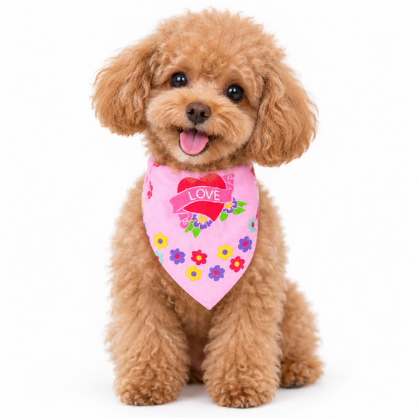 Li'L Pals Pink Daisy Love Bandana