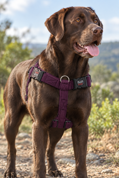 Dog Harness - Dog Gone NanoSuede Harness in Plum