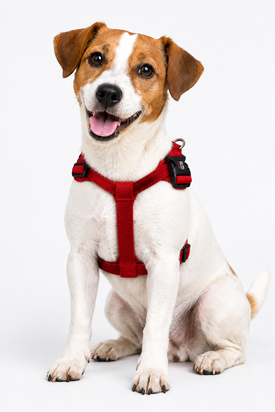 Dog Harness - Dog Gone NanoSuede Luxurious Red