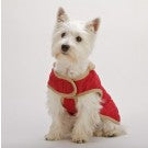 Red Quilted Warm Dog Jacket