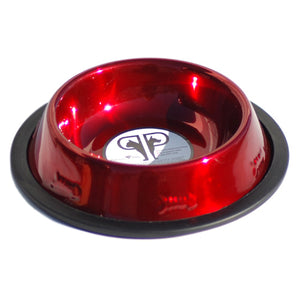 Pretty Cat Bowls  - Platinum Steel - USA Made