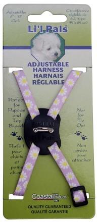 Li'l Pals Mauve Daisy Printed Harness - Pets Everywear - Barkyard