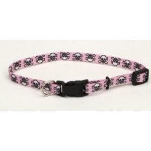 Li'l Pals Pink Skull Collar 20-30cm - Pets Everywear - Barkyard