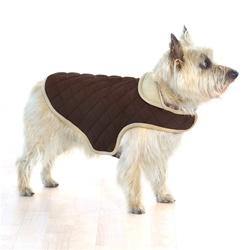 Brown Quilted Belly Dog Jacket - Pets Everywear - Barkyard