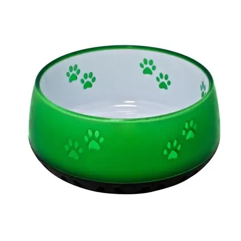 Durable non skid Dog Bowl and Cat Bowls - Green