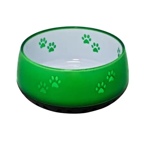 Dog Bowl and Cat Bowls Green Resin Non Skid