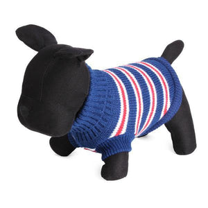 Blue Striped Dog Jumper - Pets Everywear - Barkyard