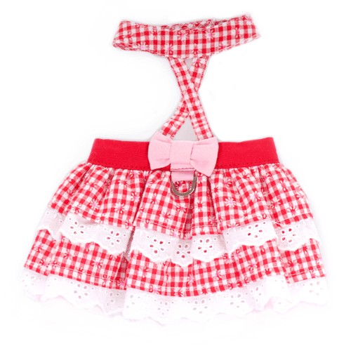 Katelyn Dog Sundress Red Gingham - Pets Everywear - Barkyard
