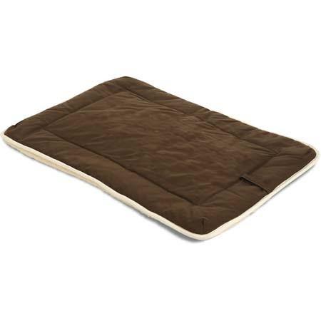 Clearance - Dog Gone Crate Pad with Wool Sherpa Brown - Pets Everywear - Barkyard