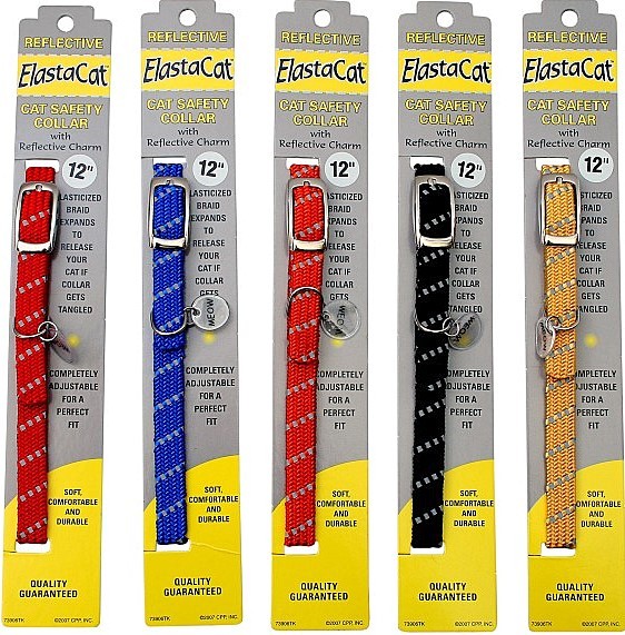 Coastal Reflective Elasta Cat Safety Collars - Pets Everywear - Barkyard