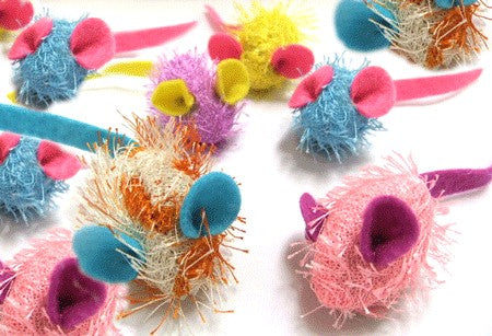 Small Cat Toys - Fuzzy Balls, Pom Poms, and Mice - Pets Everywear - Barkyard