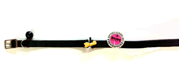 Sassy Pretty Bow or Bee Cat Safety Collar with bell. - Pets Everywear - Barkyard