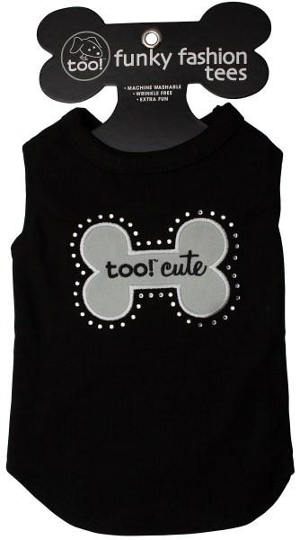 Too Cute Doggie Tee shirt  with rhinestone - Pets Everywear - Barkyard