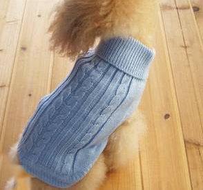 Cable Dog Jumper Winter Warm