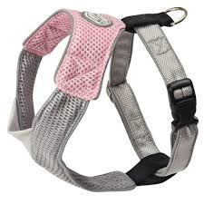 Dog Harness V Mesh in Pink /Grey - Pets Everywear - Barkyard